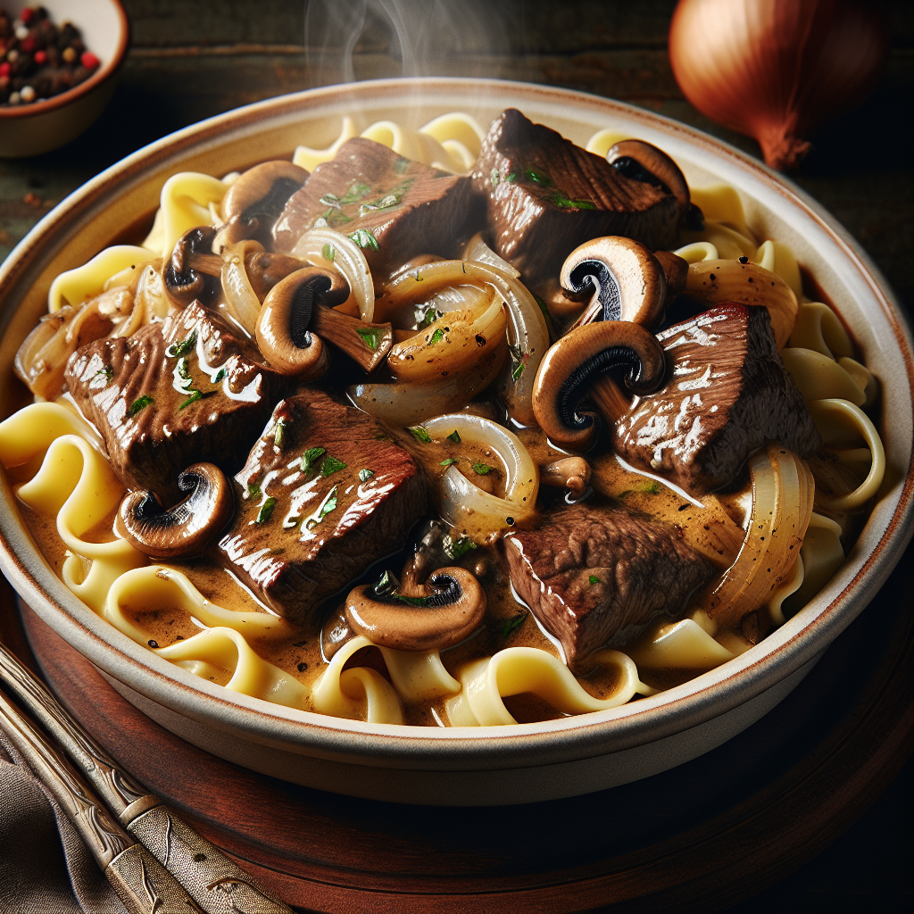 Savory Comfort in a Bowl: Beef Stroganoff Recipe